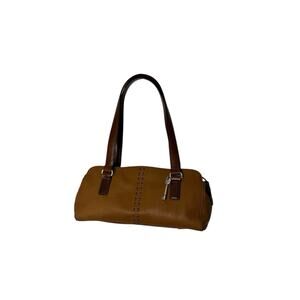 Fossil All Leather Coronado Saddle Brown Purse Shoulder Bag Handbag Satchel